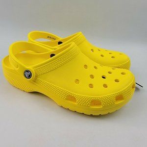 Crocs Classic Clog Slip On Waterproof Sandals Yellow 10001-7C1 Mens Sz 4